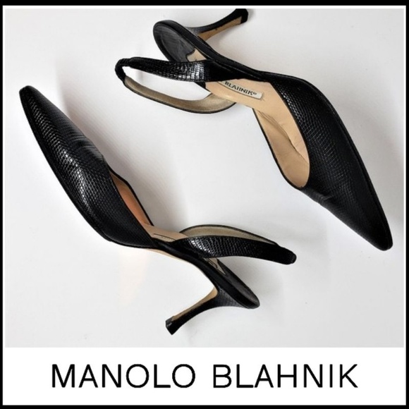 Manolo Blahnik Shoes - SOLD!  MANOLO BLAHNIK Carolyne Snakeskin Shoe